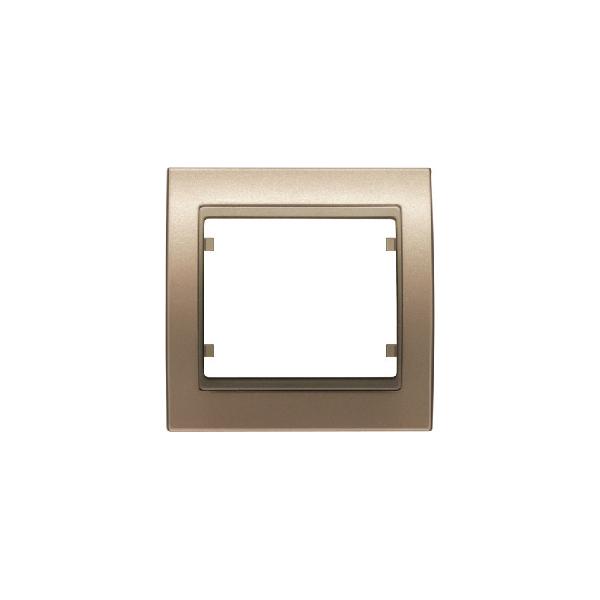 Mega, marco 1 elemento horizontal-vertical bronce niebla