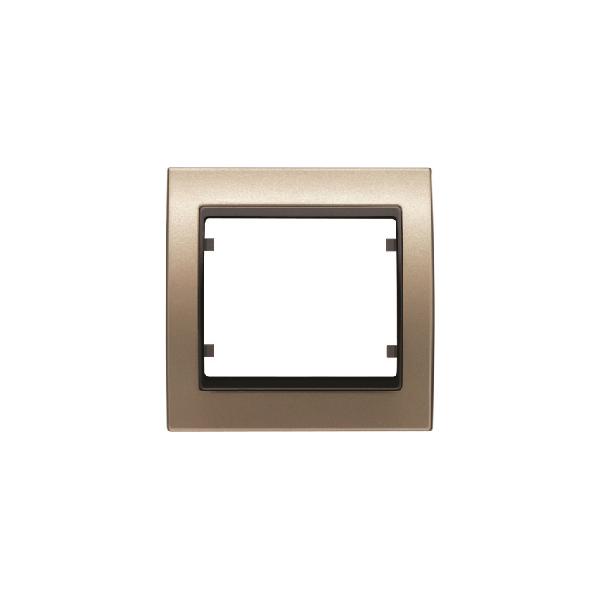 Mega, marco 1 elemento horizontal-vertical bronce niebla cosso