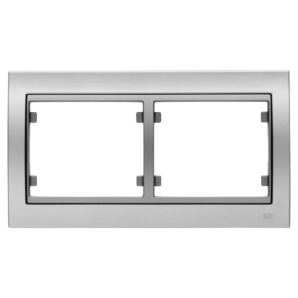 Mega, marco de 2 elementos horizontal, aluminio fusion