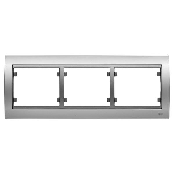 Mega, marco de 3 elementos horizontal, aluminio fusion