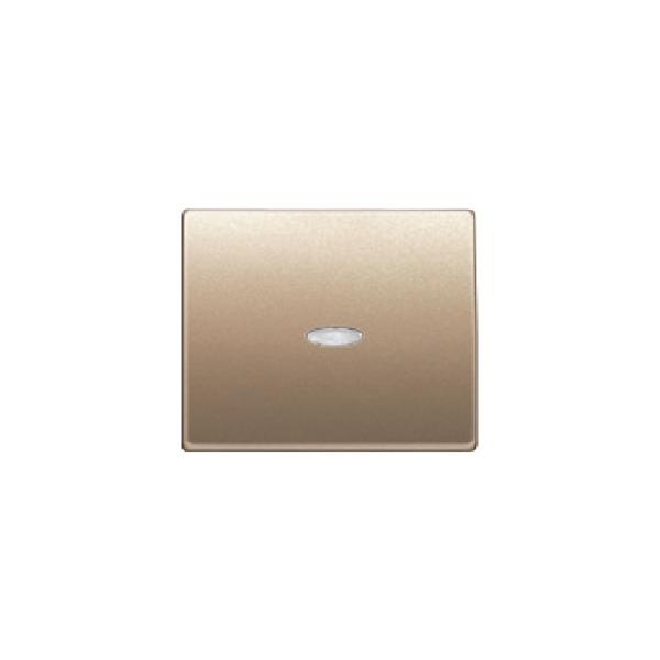 Mega, tecla interruptor /conmutador/ cruzamiento, con señalizador, bronce niebla