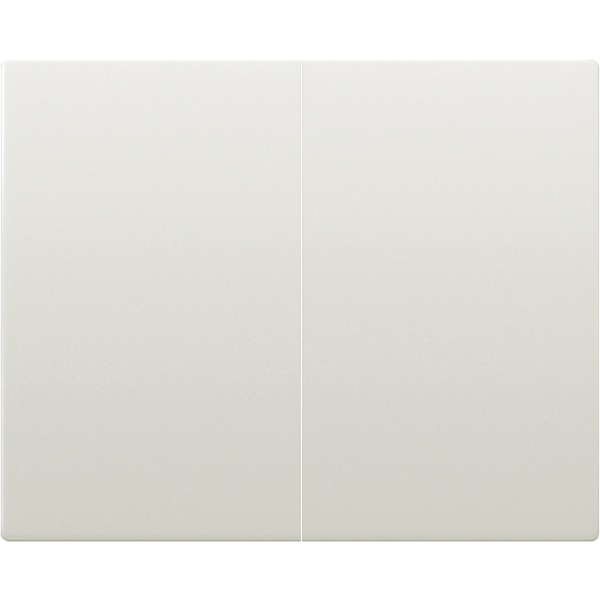Mega, juego teclas doble interruptor /doble conmuta blanco satin