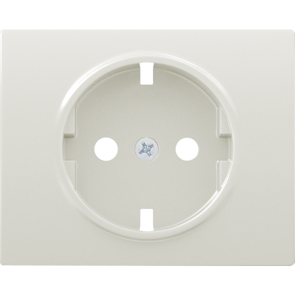 Mega, tapa base enchufe seguridad blanco satin