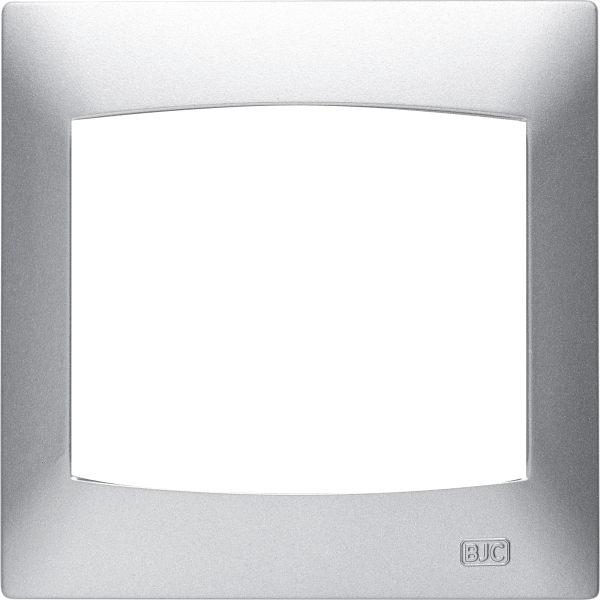 Coral, marco 1 elemento horizontal sin bastidor, plata luna