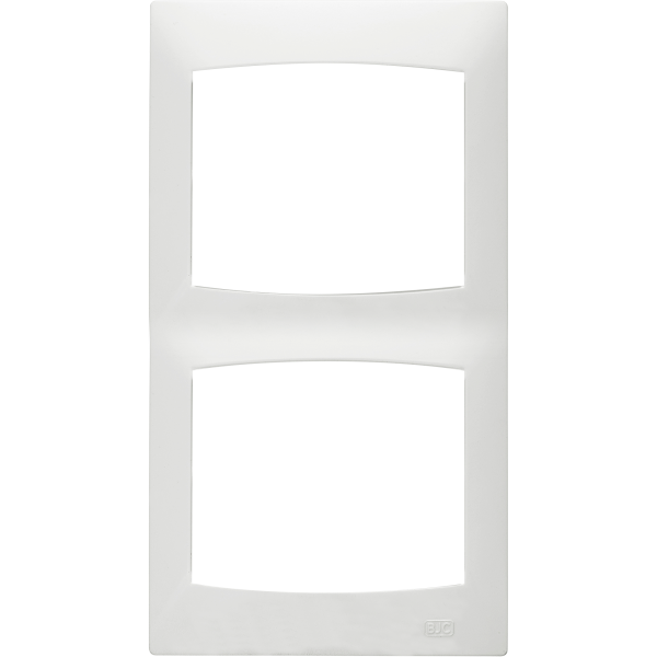 Coral, marco 2 elementos vertical sin bastidor, blanco