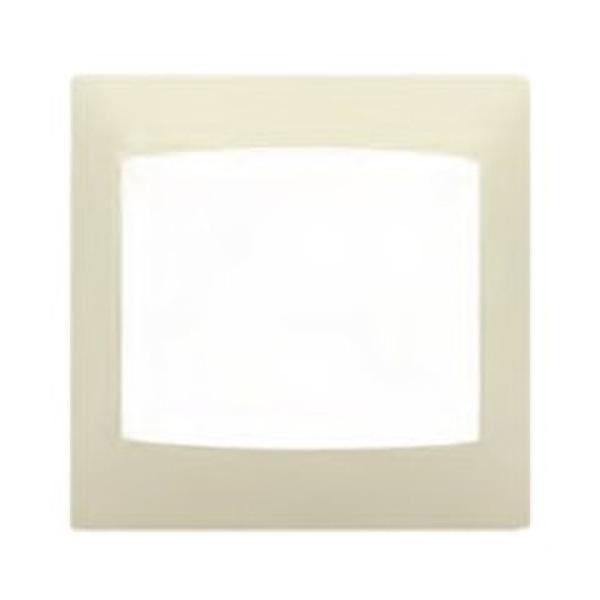 PLACA 3 ELEMENTOS VERTICAL SERIE CORAL SIN BASTIDOR EN BEIGE