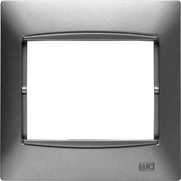 Coral, marco 1 elemento horizontal embellecedor integrado, sin bastidor gris sombra