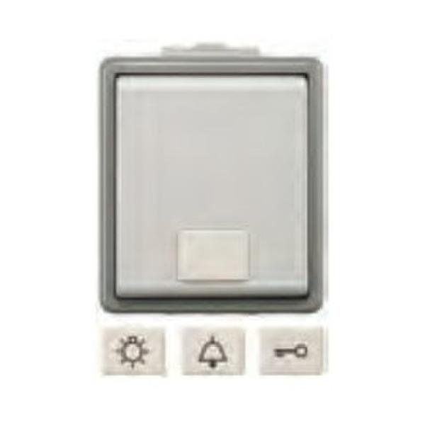 Ip44 superficie, pulsador, dfusor, simbolo luz