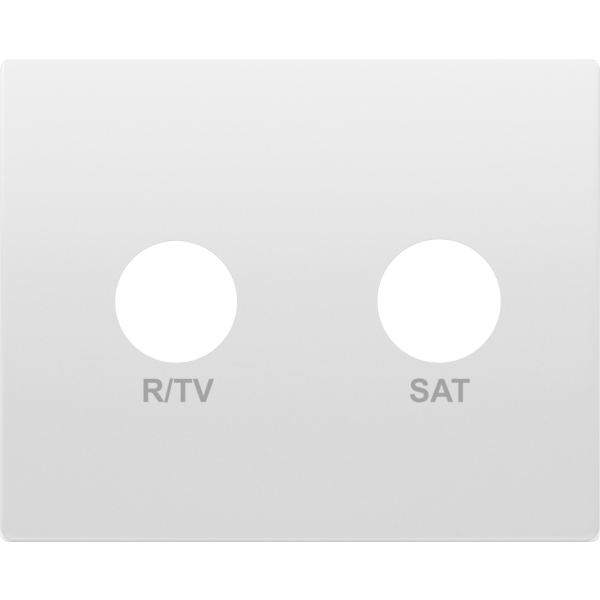 Mega, tapa toma r/tv-sat blanco perla mabe