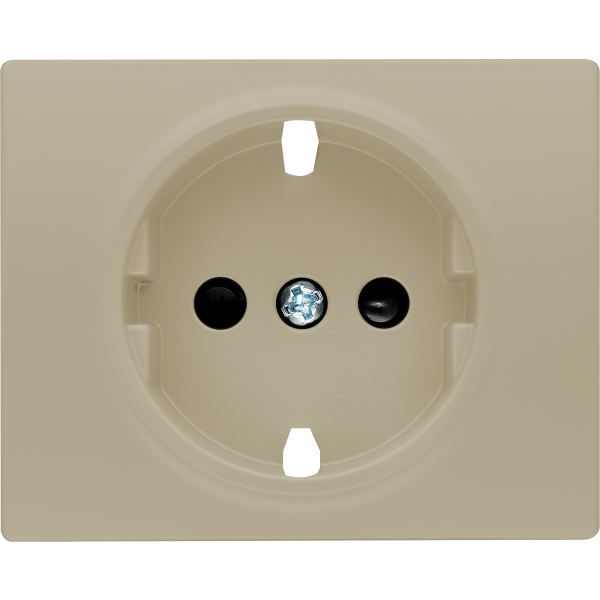 Mega, tapa proteccion de seguridad, para schuko delta bronce niebla