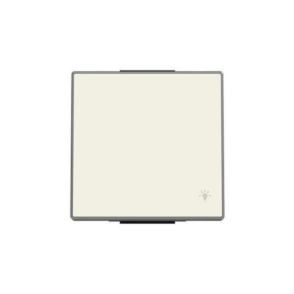 TECLA PULSADOR CON SÍMBOLO LUZ SKY NIESSEN BLANCO