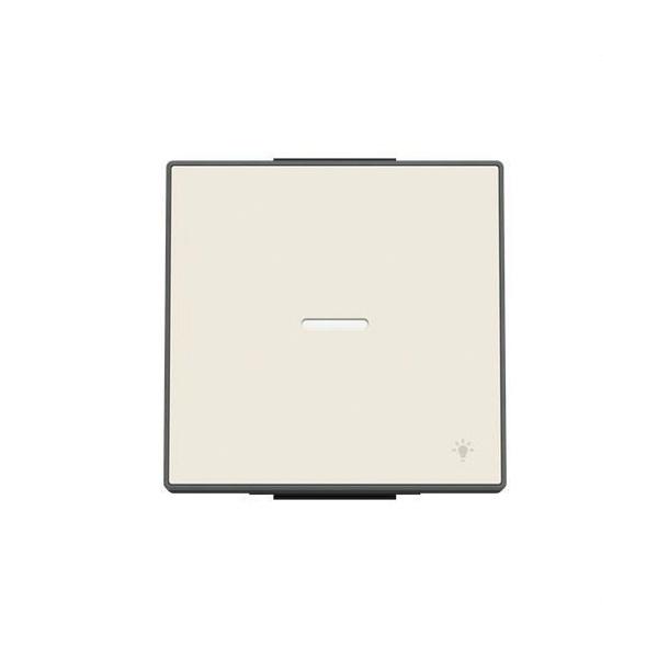 TECLA PULSADOR CON VISOR Y SMBOLO LUZ SKY NIESSEN BLANCO