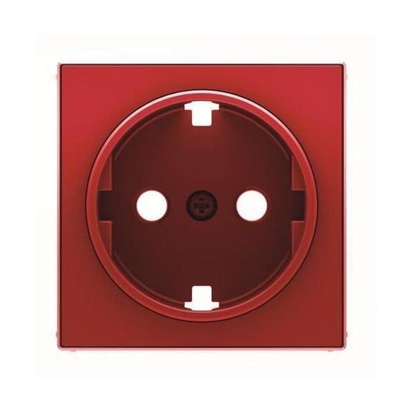 TAPA BASE ENCHUFE SCHUKO TT LATERAL SKY NIESSEN ROJO