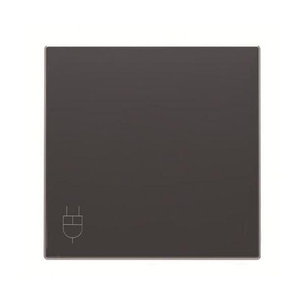 TAPA BASE ENCHUFE 2P+T LATERAL CON TAPA SKY NIESSEN NEGRO SOFT