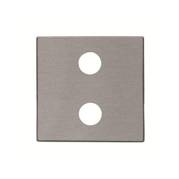 TAPA TOMA VDI 2RCA ACERO INOXIDABLE