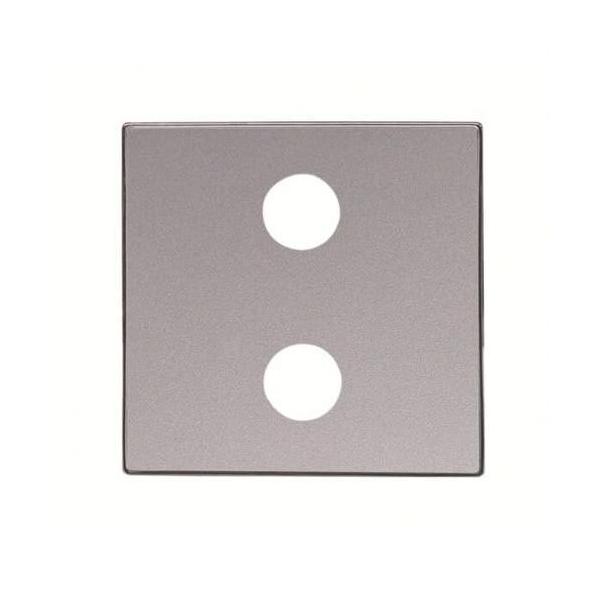 TAPA TOMA VDI 2RCA PLATA