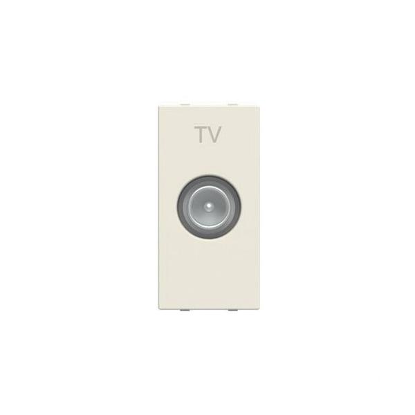 TOMA TELEVISIN FINAL TIPO-M CON 1 MDULO BLANCO