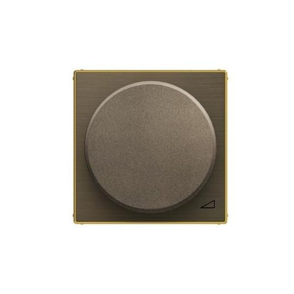 TAPA + BOTN REGULADOR GIRATORIO DE LA SERIE SKY COLOR ORO ENVEJECIDO
