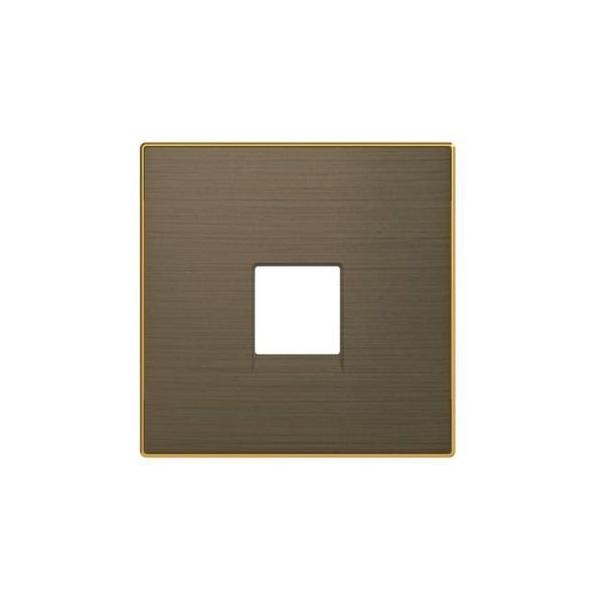 TAPA TOMA DE TELÉFONO / INFORMÁTICA DE LA SERIE SKY COLOR ORO ENVEJECIDO