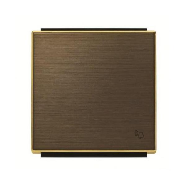 TECLA PULSADOR TIMBRE DE LA SERIE SKY COLOR ORO ENVEJECIDO