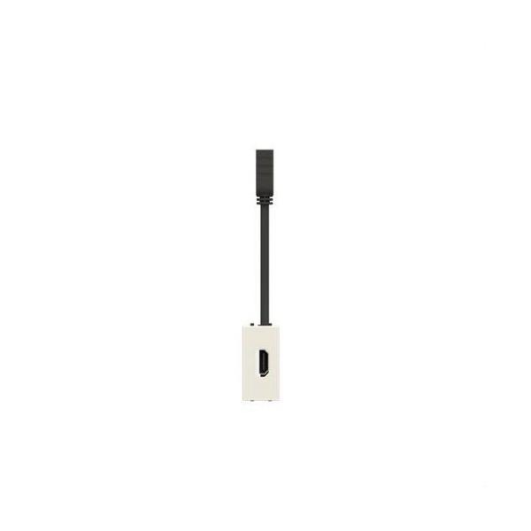 TOMA HDMI H-H CON LATIGUILLO BLANCO