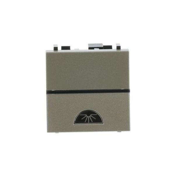 PULSADOR CON SMBOLO LUZ 2 MDULOS ZENIT CHAMPN
