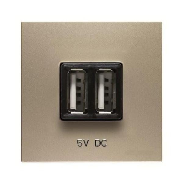 TOMA CARGADOR USB 2m 2x750mA/5V ZENIT CHAMPN