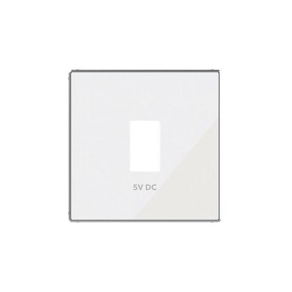 TAPA CARGADOR USB SIMPLE SKY NIESSEN CRISTAL BLANCO