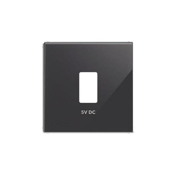 TAPA CARGADOR USB SIMPLE SKY NIESSEN CRISTAL NEGRO
