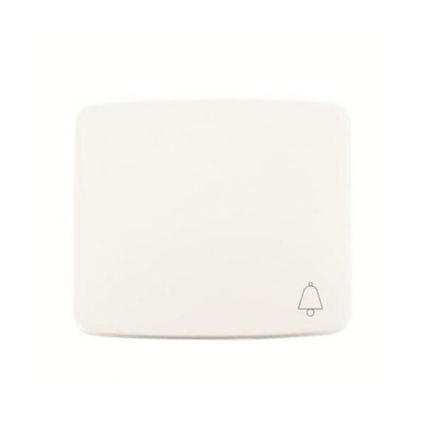 TECLA PULSADOR CON SÍMBOLO TIMBRE ARCO BLANCO ALPINO