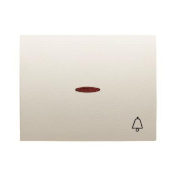 TECLA PULSADOR CON VISOR Y SMBOLO TIMBRE OLAS BLANCO JAZMN