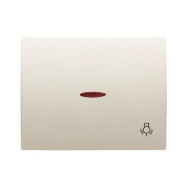 TECLA PULSADOR CON VISOR Y SMBOLO LUZ OLAS BLANCO JAZMN