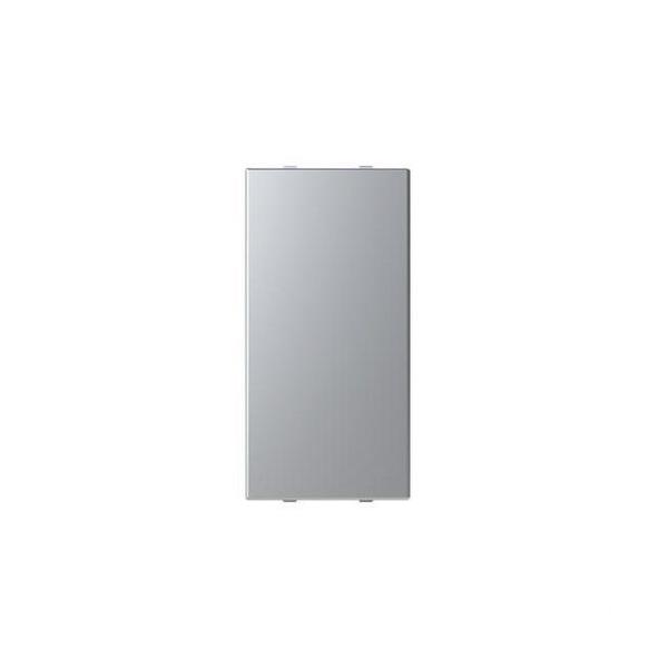 TAPA CIEGA CON 1 MÓDULO ZENIT PLATA