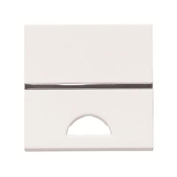 INTERRUPTOR MONOPOLAR CON VISOR 2 MDULOS ZENIT BLANCO