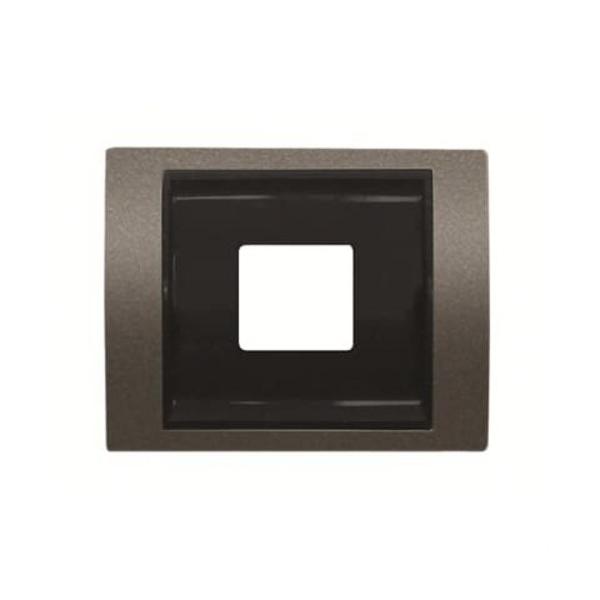 TAPA CARGADOR USB OLAS ACERO PERLA