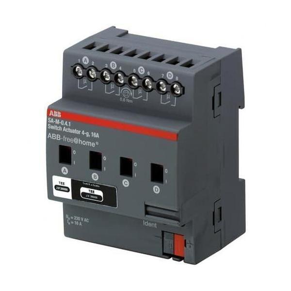 ACTUADOR INTERRUPTOR DIN CON 4 CANALES 16A