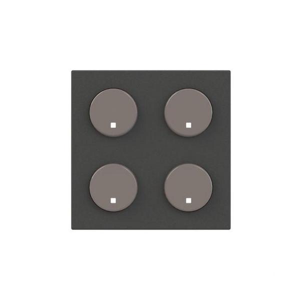 TAPA SENSOR FREE@HOME 2/4 CANALES ANTRACITA