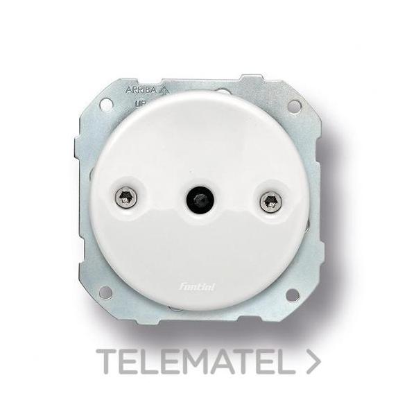 MECANISMO CONMUTADOR 10A 250V SIN MANECILLAS PORCELANA BLANCO / NÍQUEL NEGRO