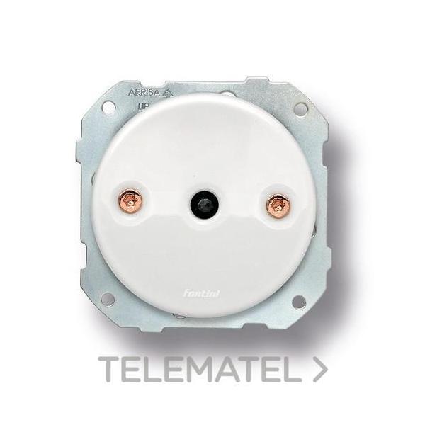 MECANISMO CRUZAMIENTO 10A 250V SIN MANECILLAS PORCELANA BLANCO / COBRE