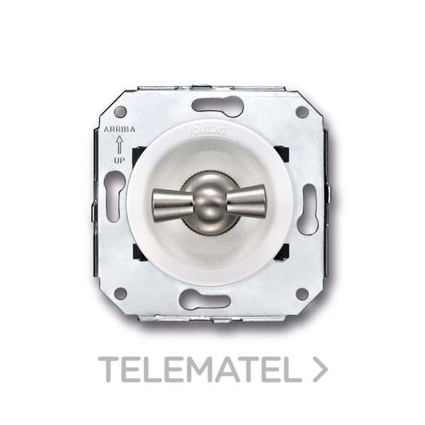 INTERRUPTOR VENEZIA 1P CROMO BLANCO (PACK)