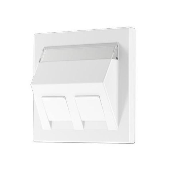 PLACA CON REGLETA INSCRIPCIÓN PARA ADAPTADOR 30° BLANCO ALPINO