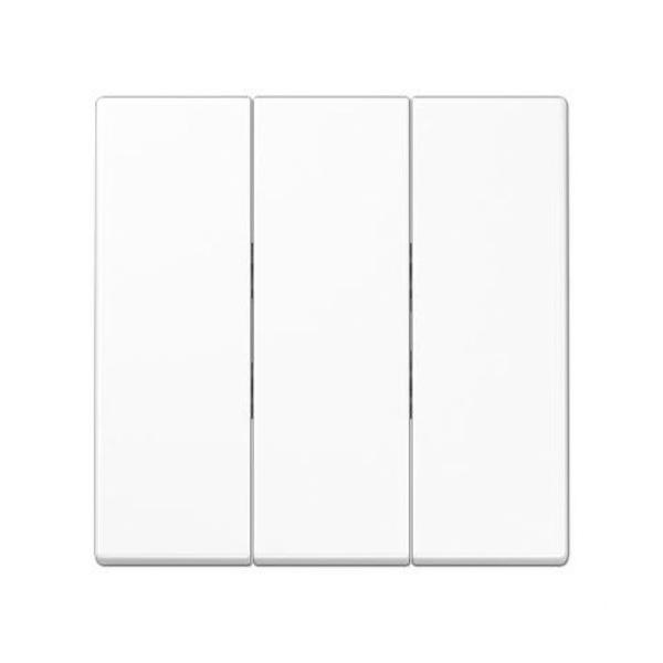 TECLA TRIPLE TERMOPLSTICO EXTRABRILLANTE BLANCO ALPINO