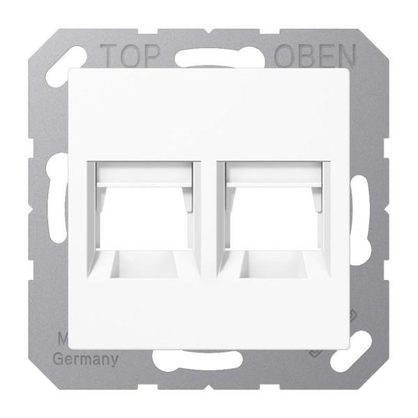PLACA MODULAR JACK-RADIALL 2 TOMAS A BLANCO ALPINO