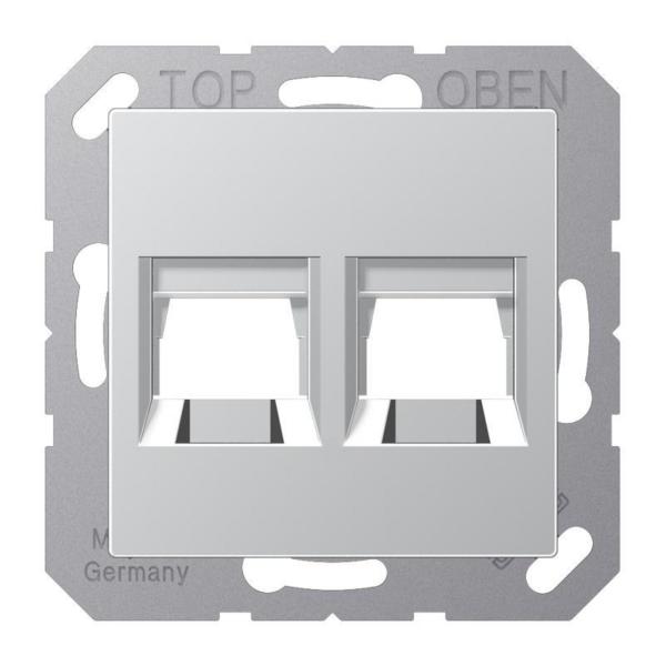 PLACA MODULAR JACK-RADIALL 2 TOMAS A ALUMINIO