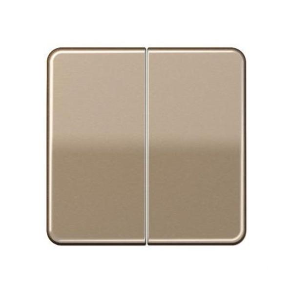 TECLA DOBLE BRONCE-ORO