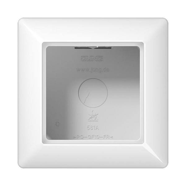 CAJA SUPERFCIE CON MARCO SIMPLE BLANCO ALPINO