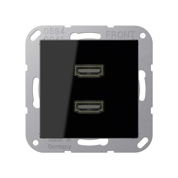 PLACA 2xHDMI NEGRO PARA SERIE AS500