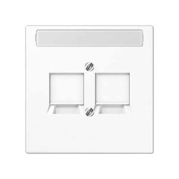 PLACA SOPORTE MÓDULO JACK 8VGWE LS BLANCO ALPINO
