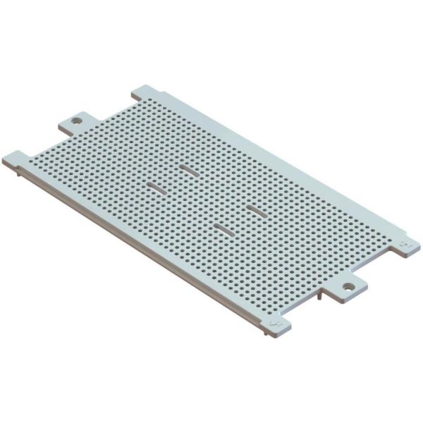 PLACA DE MONTAJE MULTIPERFORADA PARA FIJACIÓN DE ELEMENTOS EN CAJA 650°C