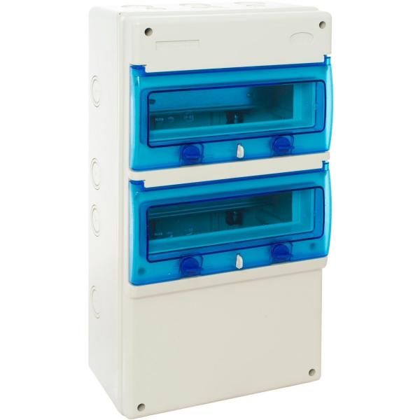CAJA INDUSTRIAL CON 22 ELEMENTOS 270x500x160 IP65 IK08